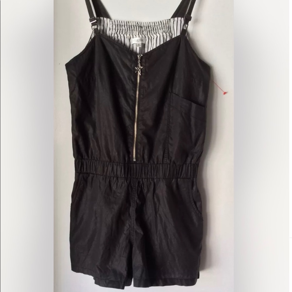 Freebird Overall Jumper ZipUp Shimmer Shorts Romper